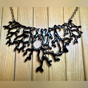 Elegant Black Coral Necklace